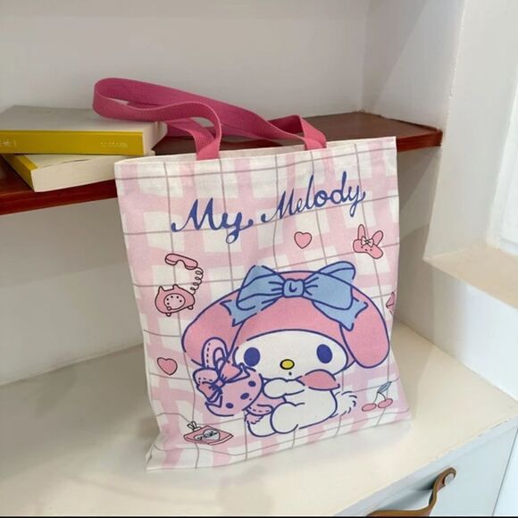 Sanrio My Melody Canvas Shoulder Tote Bag - Picture 5 of 9